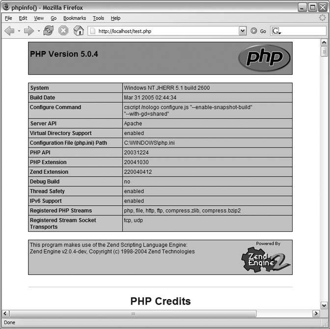 Hack 1. Install PHP