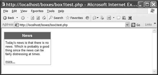 Hack 5. Create HTML Boxes