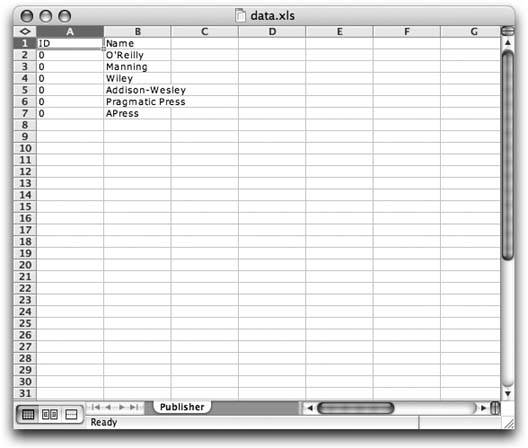 Hack 46. Load Your Database from Excel