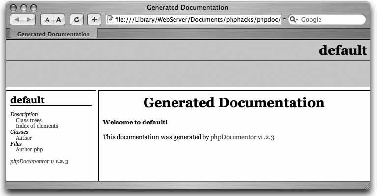 Hack 85. Generate Documentation Automatically