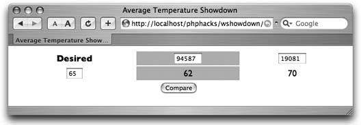 Hack 100. Create a Weather Showdown